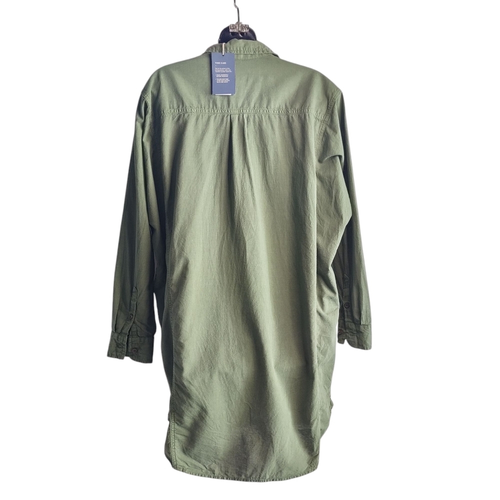 Universal Thread Women's Green Button Up Oversize… - image 2